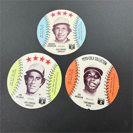 Pepsi Baseballs - Palmer + Morgan + Brooks Robinson