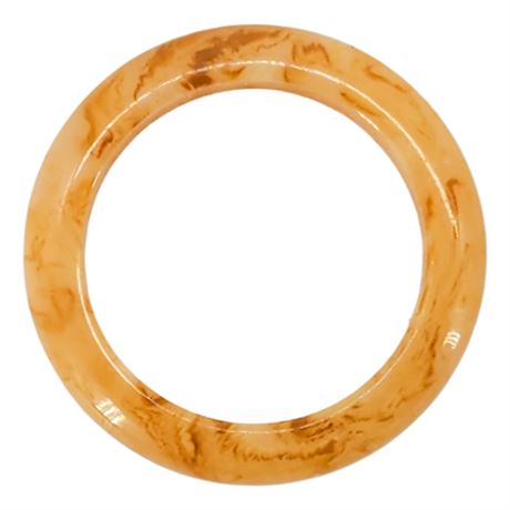 Vintage Swirled Butterscotch Lucite Ring, Sz 7.5