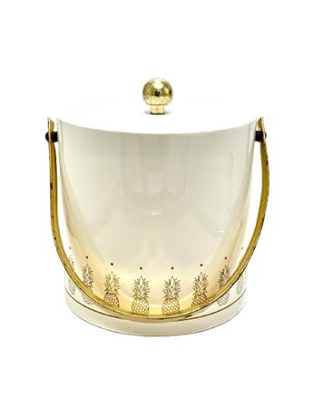 Vtg Kraftware Pineapple Ice Bucket