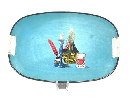 Vtg Japanese Fiberboard Drink Tray