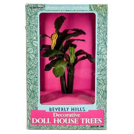 Vintage Sky Kids Beverly Hills Decorative Doll House Banana Tree NIB