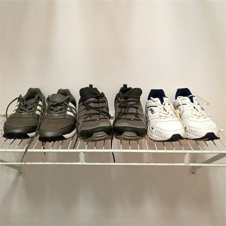 Men's Size 9.5 Adidas and Filo Tennis Shoes