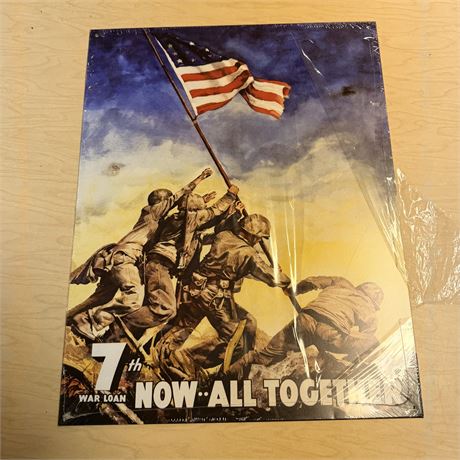 War Loan 12.5x16” Retro Metal Sign
