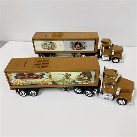 Cuban Cigar Semi Truck Coin Banks