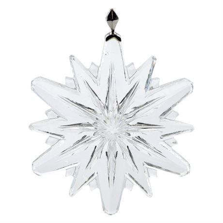 Vintage 1978 Gorham Crystal Snowflake Ornament, 1 of 2