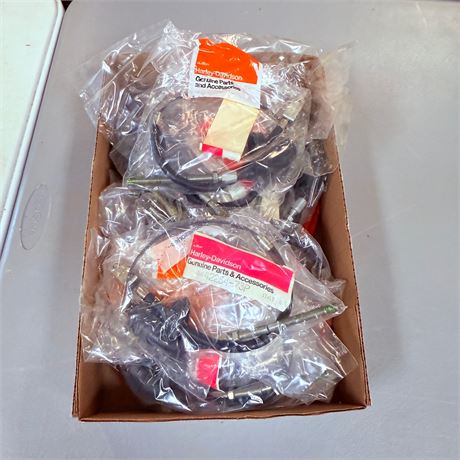 10 NOS Harley Davidson Brake Cables w/ Switches