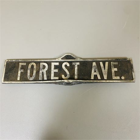 1940’s Street Sign - Forest Ave