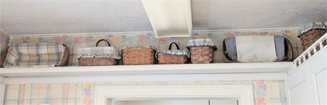 Lot 8 Baskets Longaberger & other brands