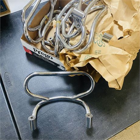 11 NOS Chrome Seat Backs