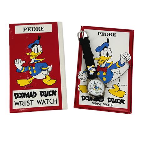 NIB Disney Pedre Donald Duck Wrist Watch