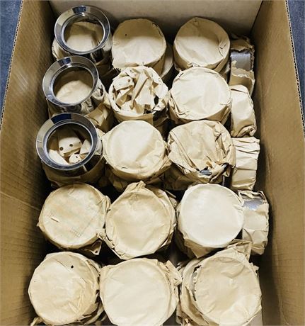 100 NOS Harley Davidson Chrome Gauge Bezels