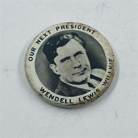 1940 Wendell Wilkie Campaign Button
