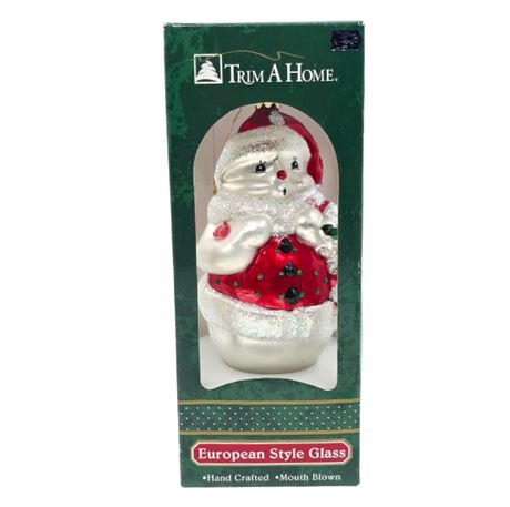 XL 6.5" Glass Snowman Ornament