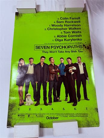 Seven Psychopaths Original DS 27x40” Movie Poster