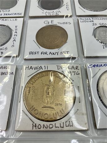 40 Vintage International Coin Money & Transit, , Casino Commemorative Tokens