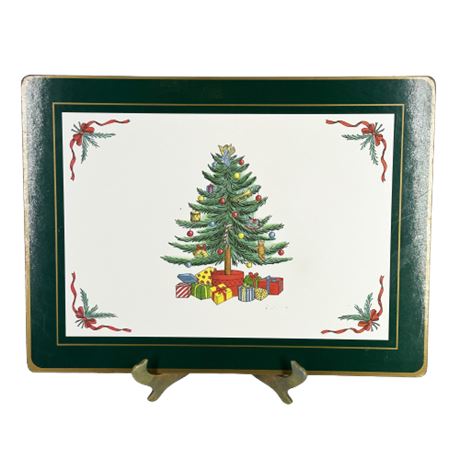 Holiday Christmas Tree Coated Placemats