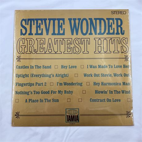Stevie Wonder’s Greatest Hits Vinyl Record - Factory Sealed