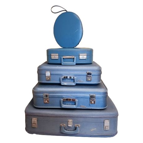 Vintage Nesting Suitcase Lot