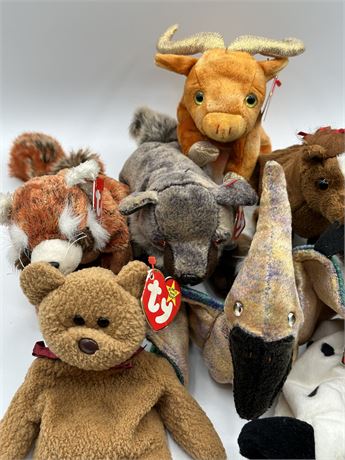 8 Beanie Babies with Tags