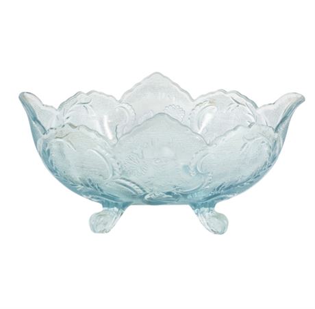 EAPG Large Blue Glass Basket
