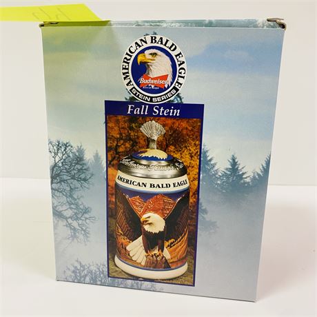 Budweiser Bald Eagle Fall Stein Mint in Orig Box