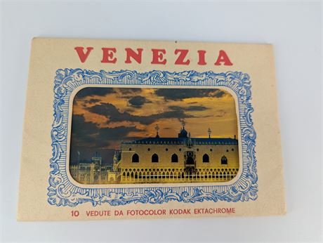 Vtg Lot 9 Venezia Italy Kodak Kodachrome Postcards