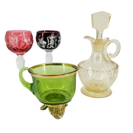 Assorted Colored Glass Lot