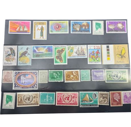 Lot of Foreign Stamps -- Unused, Never Hinged