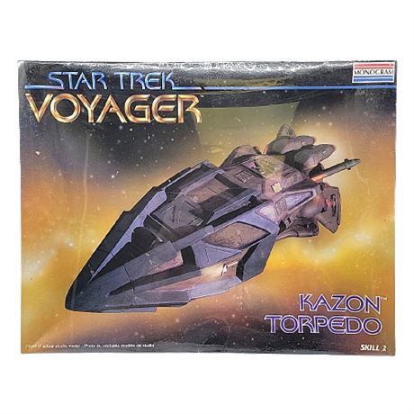 Vintage Star Trek Voyager Kazon Torpedo Model Kit, New in Box