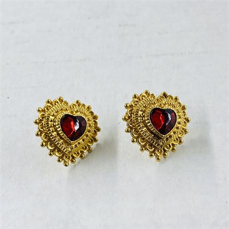 Dazzling Heart Earrings