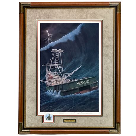 Framed Lithographic Print of "MayDay..MayDay!" by Artist Ben Richmond