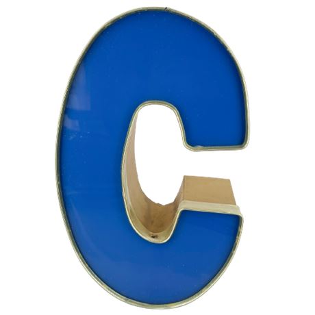 Large "C" Sign Letter