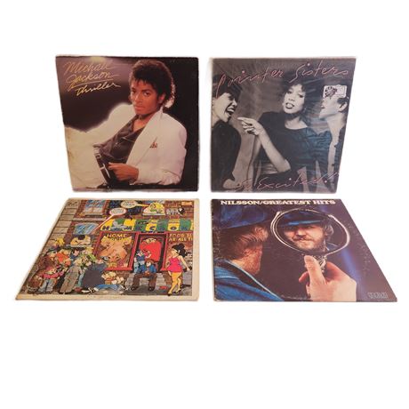 Vintage Vinyl Classic Rock Record Lot, 12"