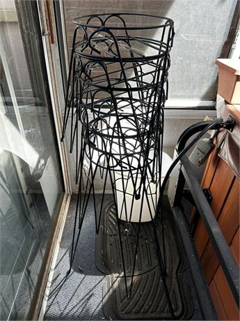 Lot of Wire Plant Stands