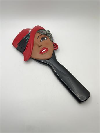 Retro lady head  face mirror