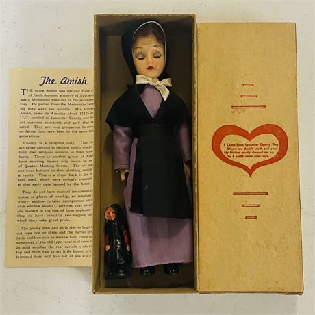 Vintage Amish Girl Doll