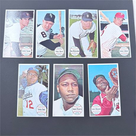 7x 1964 Topps Giants Cards