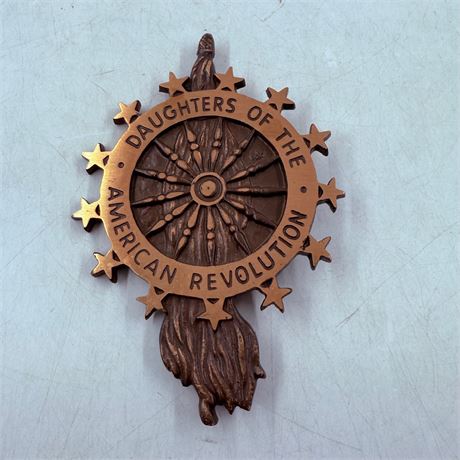 Brass Daughters of the American Revolution Door Knocker