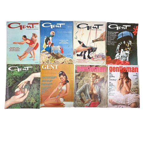 Lot of Vintage 50's & 60's Gent & Gentlemen Magazines