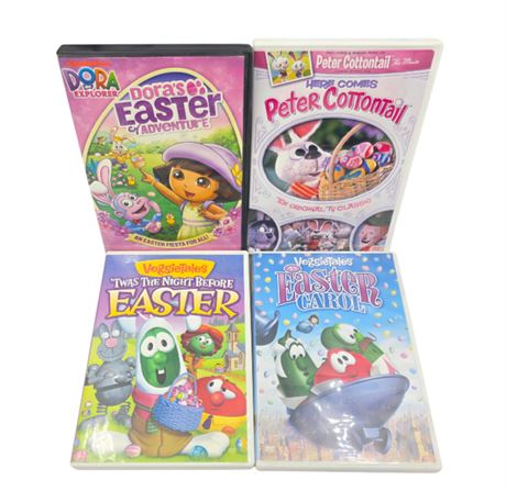 Lot of Four Children's Easter DVD's