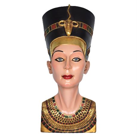 Vintage Allan Agohob 27 Inch Nefertiti Bust Wall Hanging