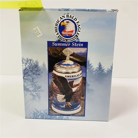 Budweiser Bald Eagle Summer Stein Mint in Orig Box