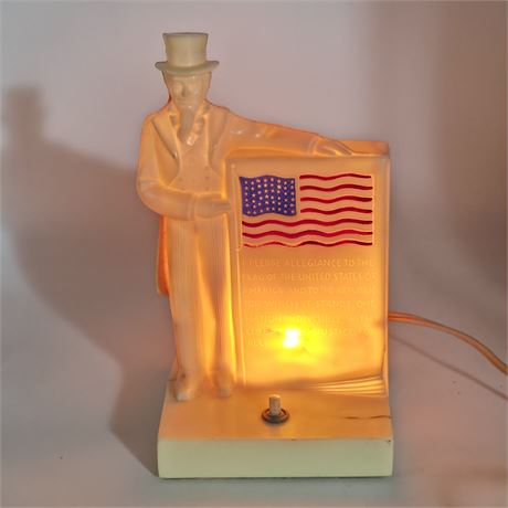 VTG 50's Uncle Sam Nite Light & Bank