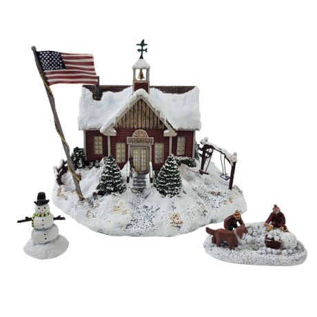 Hawthorne Village "Jolly Snowman" / "Fun in the Snow" / "Little Red Schoolhouse"