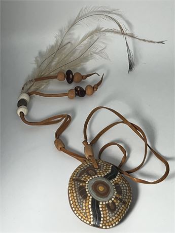 Boho seeds vintage necklace