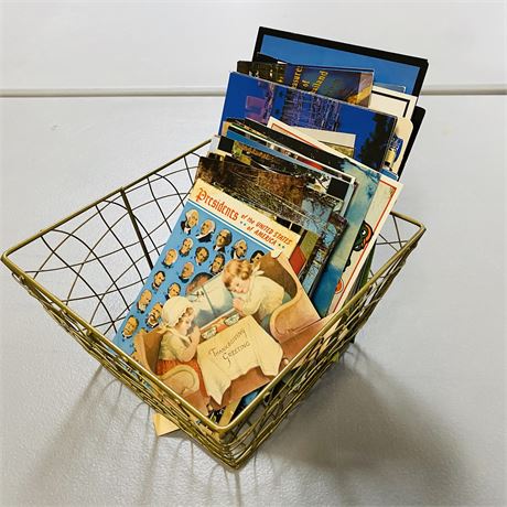 Basket of Postcards