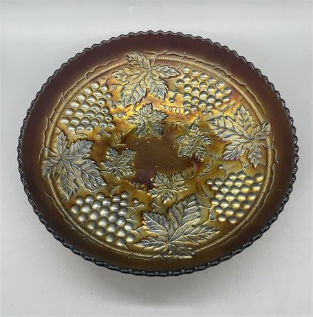Northwood Amethyst Grape And Cable Bowl