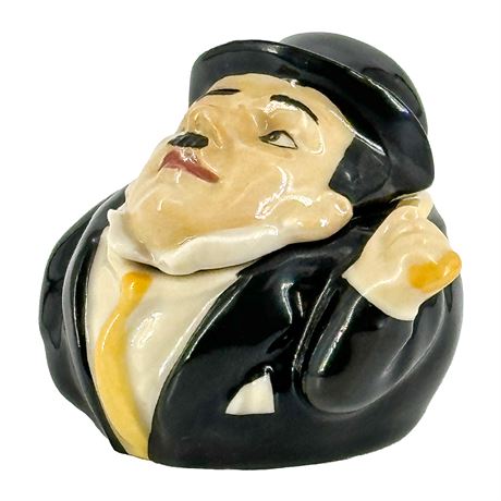Charlie Chaplin Ceramic "Face Pot" by Artist Kevin Francis