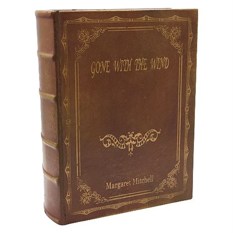 Leather Bound Faux "Gone With The Wind" Hidden Box Book