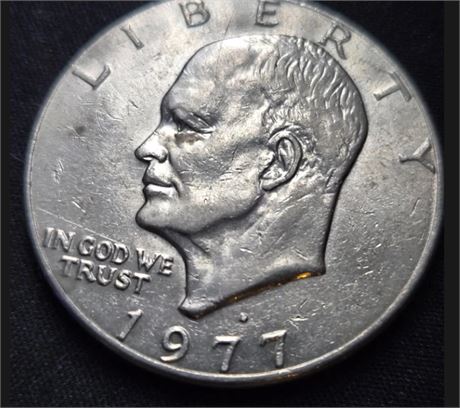 1977 liberty Eisenhower Silver Dollar